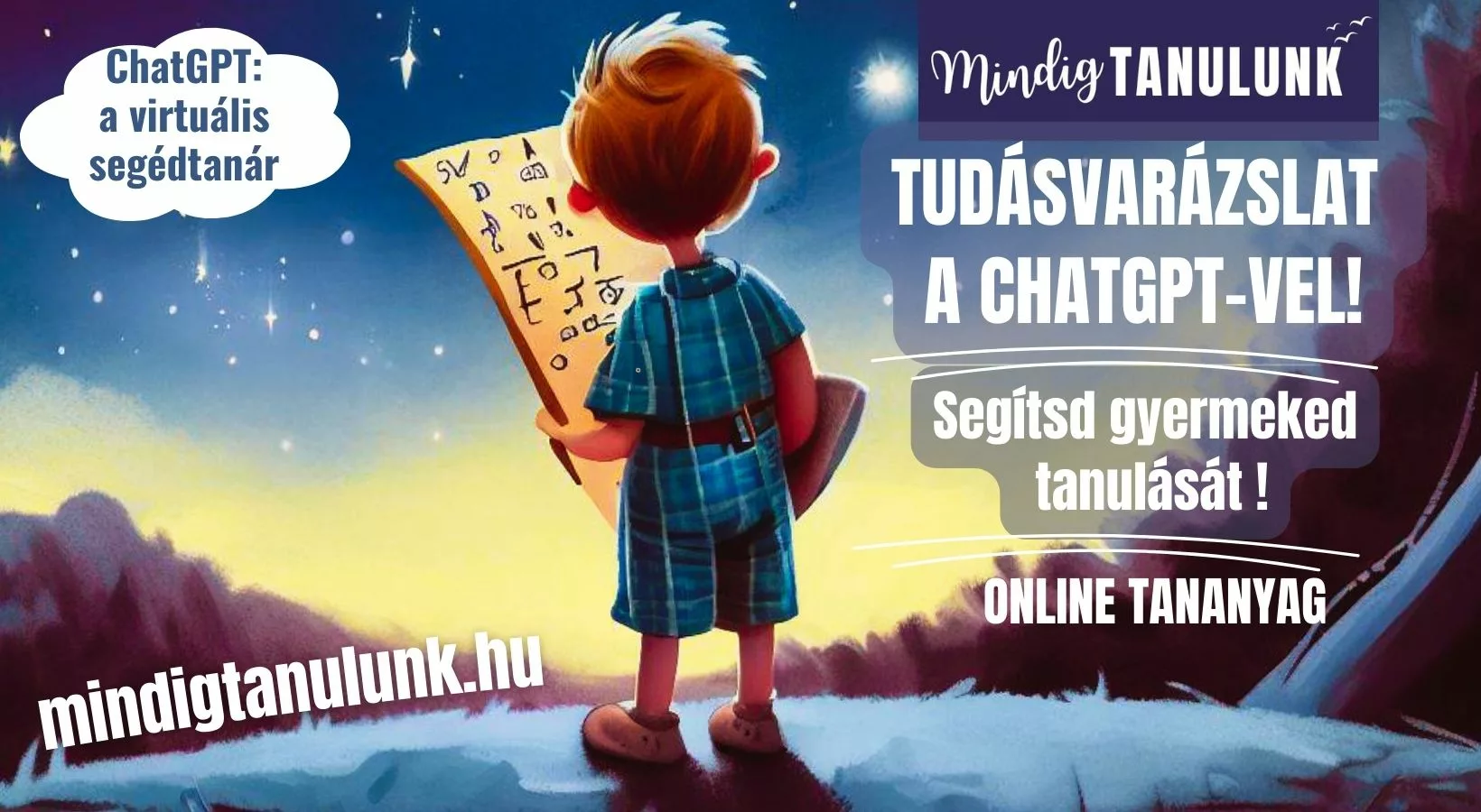 Tudásvarázslat a ChatGPT-vel! Segítsd gyermeked tanulását!